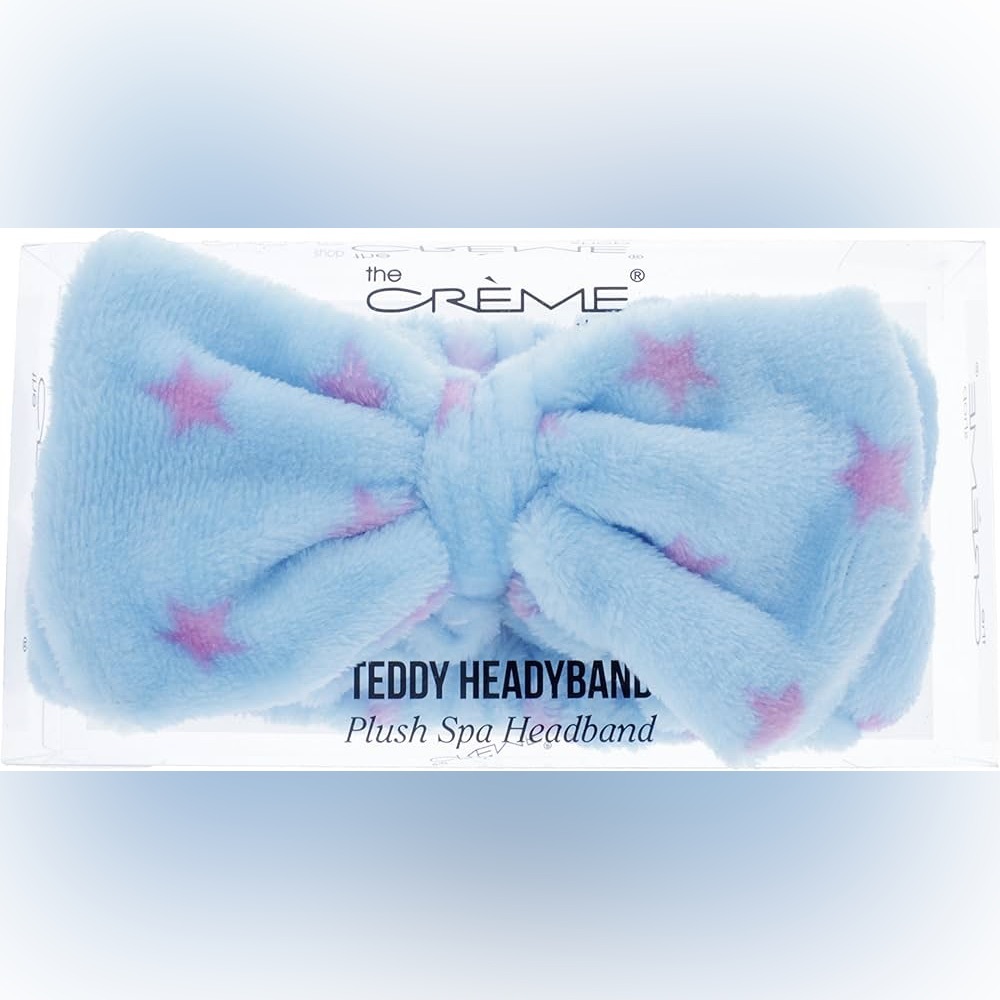 Crème Blue & Pink Teddy Headband